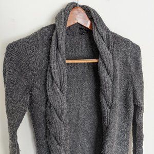 Grey Wool Cardigan Size 6